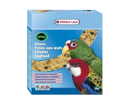 Versele Laga -Orlux Eggfood Large Parakeets and Parrots 4kg - pokarm jajeczny suchy dla średnich i dużych papug